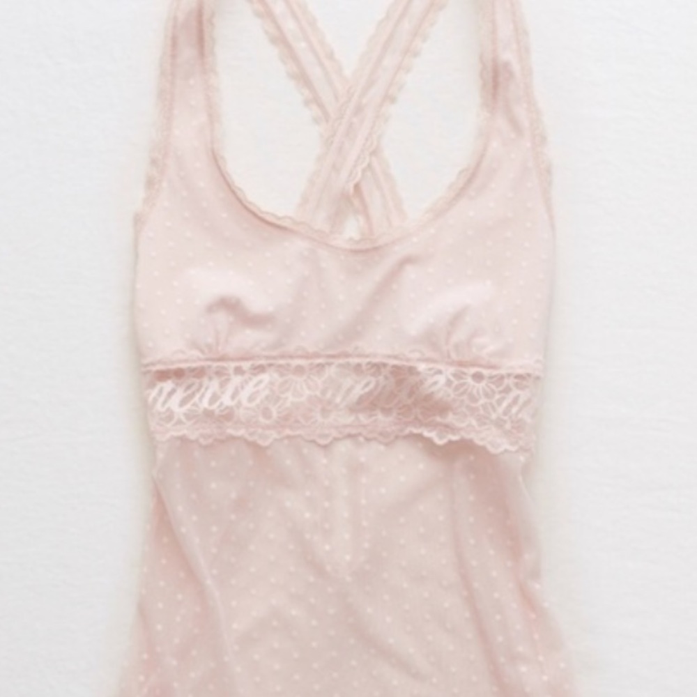 Lacey pink bodysuit from aerie NEW WITH TAGS
